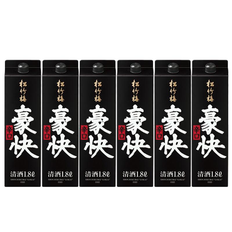 松竹梅 佳撰 豪快辛口 パック 1.8L 1800ml 1ケース 6本入り 日本酒
