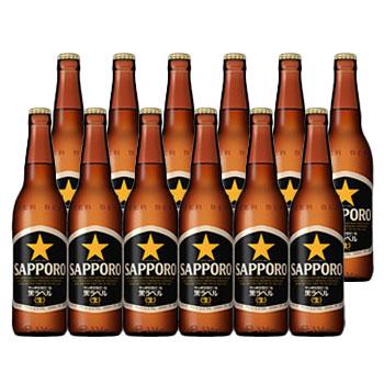 サッポロビール 黒ラベル 小瓶 334ml ビール12本セット : サカツ