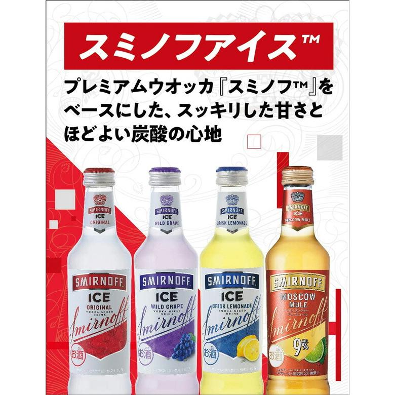 スミノフアイス 275ml 瓶 : サカツコーポレーション - 通販 - Yahoo