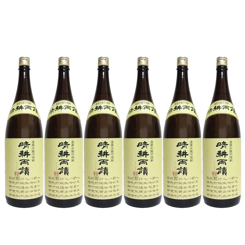 芋焼酎 晴耕雨読 25度 1.8L 1800ml 6本入 1ケース せいこううどく 晴耕 
