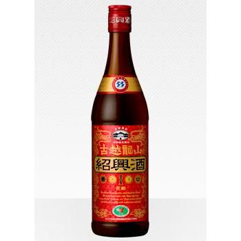 在庫限り 古越龍山 紹興酒 花彫 金龍 600ml 中国酒 : サカツ
