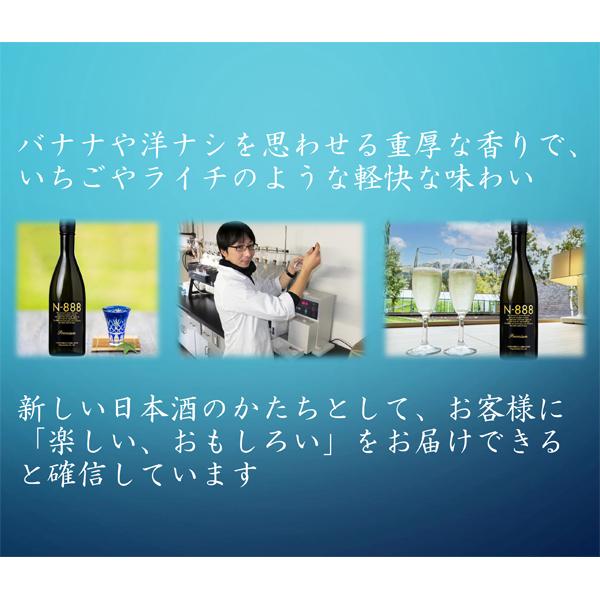 【送料無料！】【試験を重ね理想の味になったのが888回目】　N-888　純米大吟醸　プレミアム　精米歩合50％　720ml×2本セット(北海道・沖縄は送料+990円) | 新潟銘醸 | 05