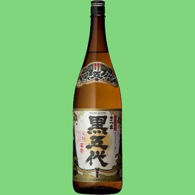 「雑誌・焼酎一個人の芋焼酎黒麹部門で受賞！」　さつま黒五代　黒麹　芋焼酎　25度　1800ml | さつま五代
