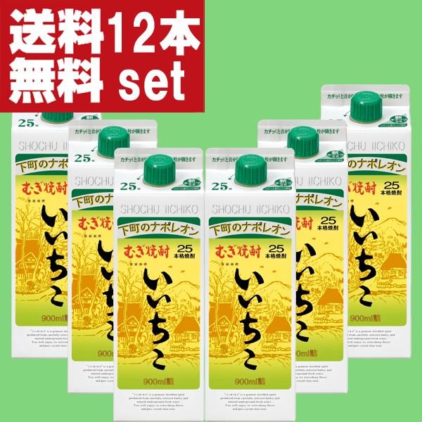【送料無料！】　いいちこ　麦焼酎　25度　900mlパック(2ケース/12本入り)(北海道・沖縄は送料+990円) | いいちこ
