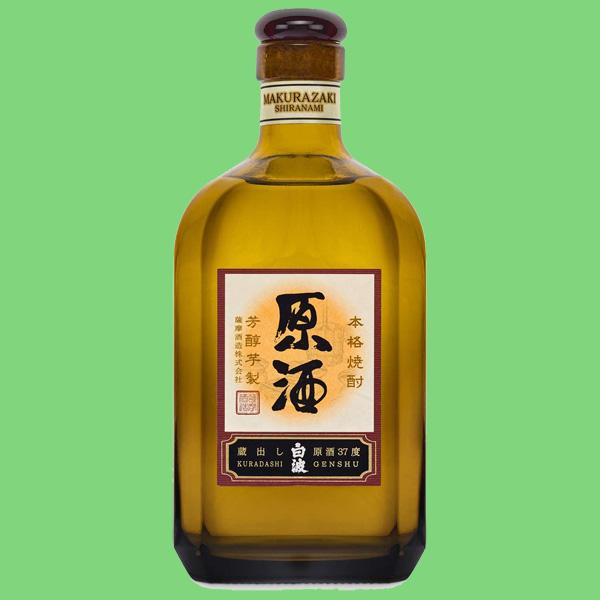 【美味しい白波の原酒！】　さつま白波　原酒　芋焼酎　37度　720ml(1)｜sake-first