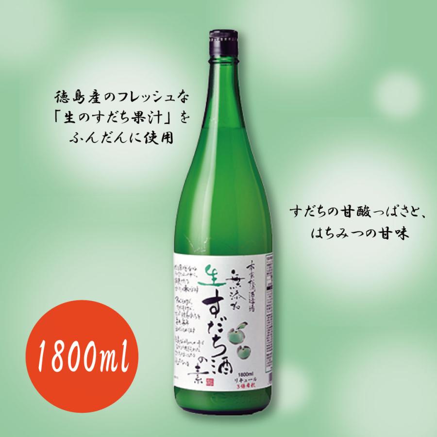 松浦無添加生すだち酒の素1.8L 株式会社本家松浦酒造場 : 酒と肴の