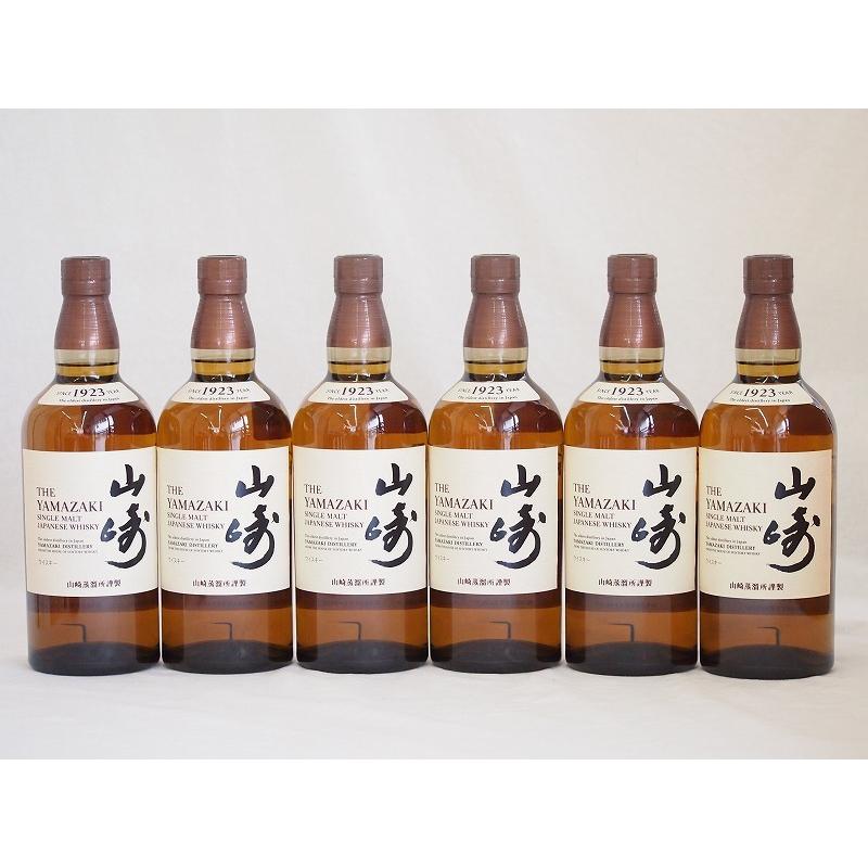 サントリーウイスキー 山崎 シングルモルト 43度 yamazaki whisky(ギフト対応可能) 700ml×6本