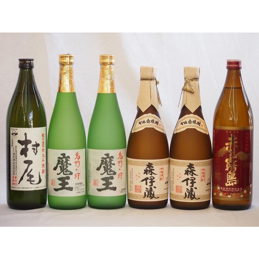 プレミアムな芋焼酎飲み比べ6本セット(森伊蔵720ml×2本 魔王720ml×2本