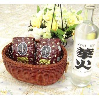 お誕生日や父の日に限定 生詰原酒 華火（日本酒） 720ｍｌ オススメ珈琲豆（特注ブレンド200ｇ、ハッピーブレンド200ｇ）