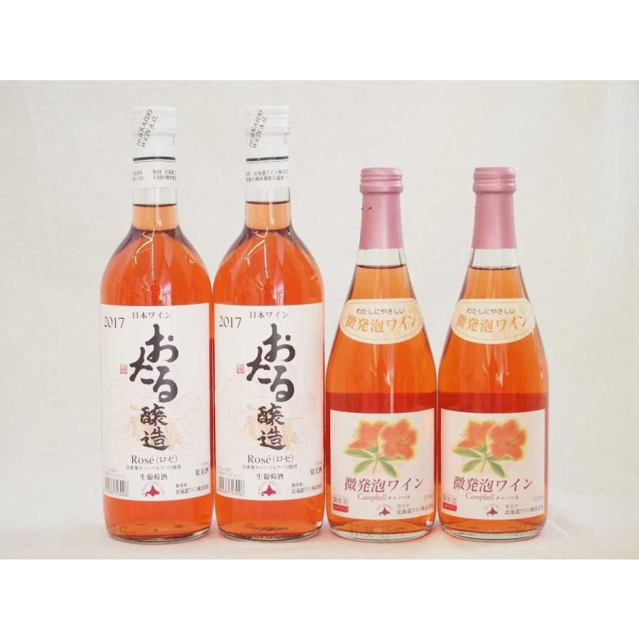 国産赤ワイン3本セット おたる醸造 生葡萄酒 山ぶどう やや甘口 山梨県マスカット