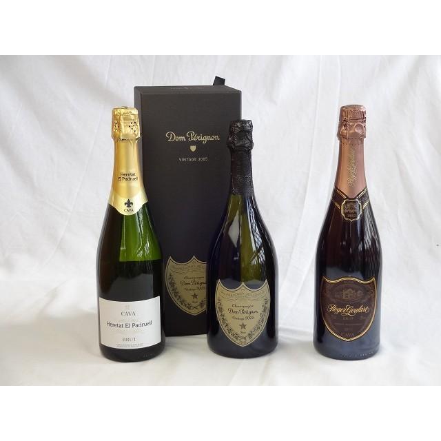 ドンペリ スパークリングワイン ロゼ白 飲み比べ 3本セット ドンペリギフトボックス付きドンペリ白 ロジャー グラート カヴァ S2001001 贈り物本舗じざけや 通販 Yahoo ショッピング