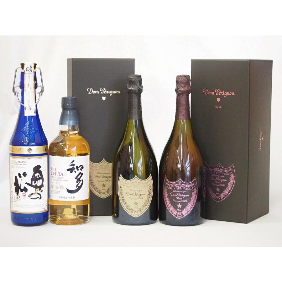最高峰SAKE日仏4本セット(フランスドンペリニヨン白 ドンペリ二 