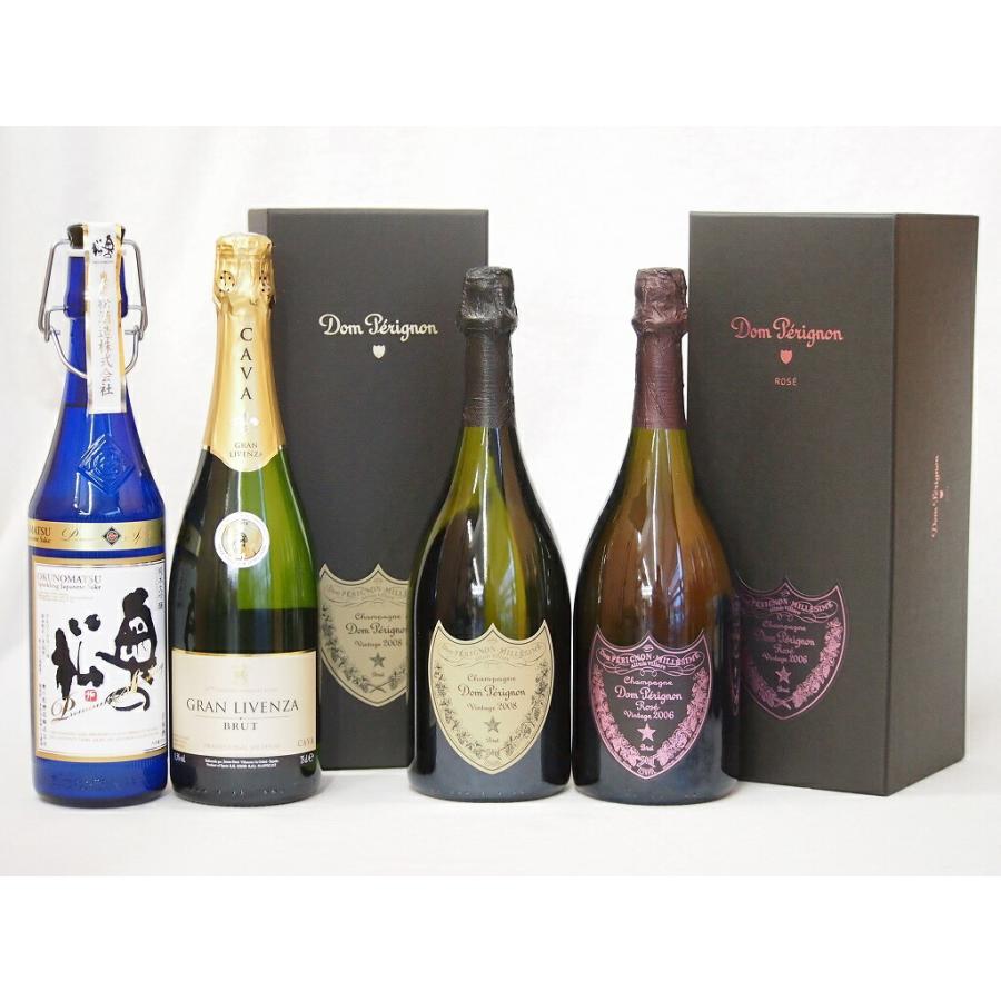 贈り物本舗じざけや最高峰SAKE日仏西4本セット(フランスドンペリニヨン