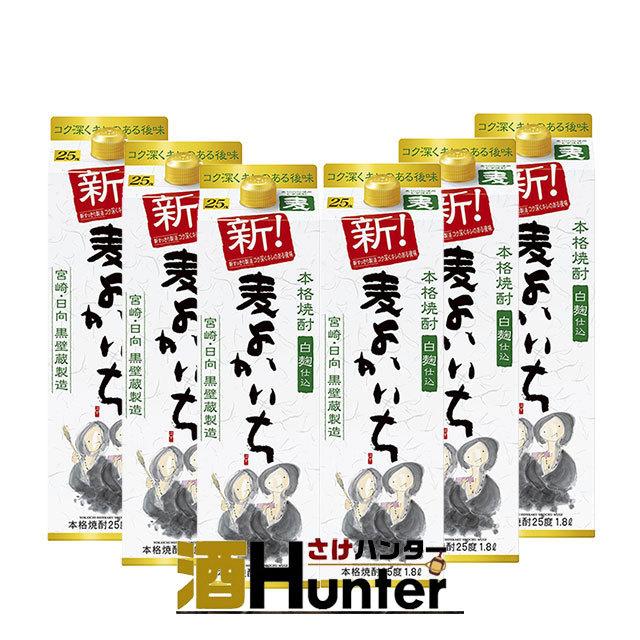 宝酒造　よかいち麦　麦焼酎　25度　1800mlパック　1ケース(6本)｜sake-hunter