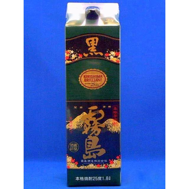 完璧 黒霧島 ２５度 1.8Ｌ パック １１本 魔王 ７２０ml １本 計１２本