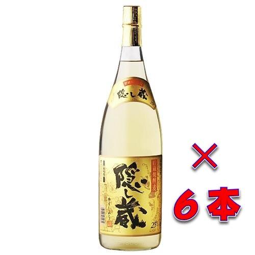 濱田酒造 隠し蔵 麦焼酎 25度 1800ml パック　6パック　カートン詰 隠し蔵（かくしぐら） 本格貯蔵麦焼酎 25度1800ml瓶 1ケース