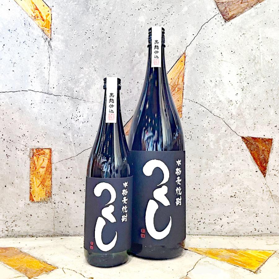 麦焼酎 つくし 黒ラベル 25° 1800ml : こみやまさけてん - 通販