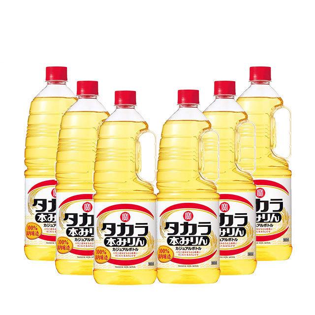送料無料 宝酒造　タカラ　本みりん　カジュアルボトル　1800ml(1.8L)取手付ペット　1ケース(6本)（※東北は別途送料必要）（Yahoo!・酒忍者Yahoo!店）