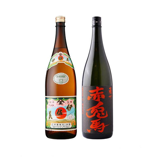 伊佐美・赤兎馬セット　芋焼酎　25度　1800mlx2本｜sake-ninja