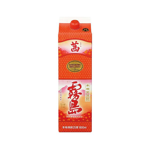 本格芋焼酎　茜霧島　1800mlパック　6本セット 茜霧島 茜(あかね)霧島 芋焼酎 25度 1800mlパック : 酒忍者Yahoo!店