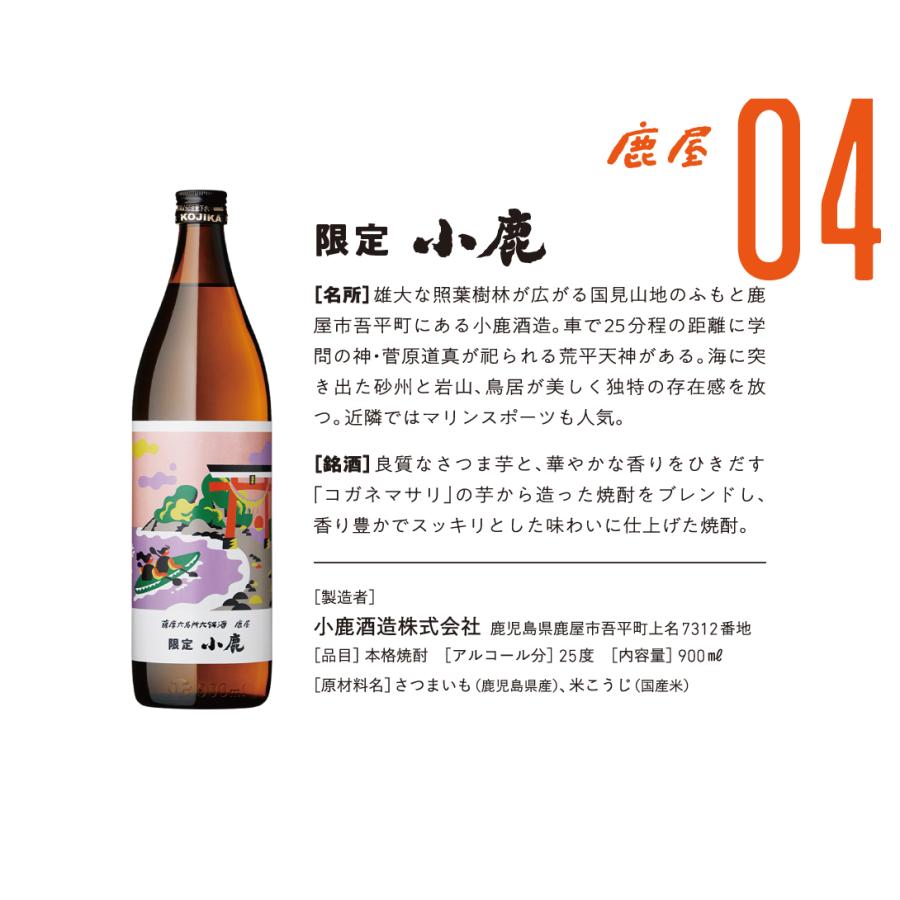 【特価】送料無料 薩摩 六名所六銘酒　芋焼酎　25度　900mlx6本セット（東北は別途送料必要） | 三岳 | 04