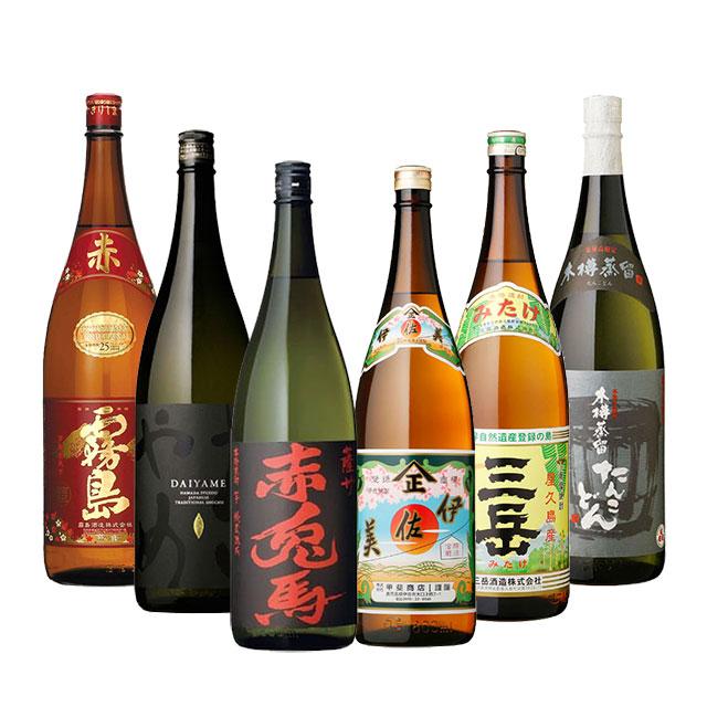 三岳 送料無料 人気おすすめ芋焼酎セット(1) 芋焼酎 25度 1800ml瓶×6本