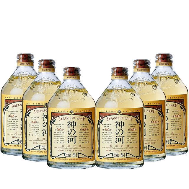 神の河 Black 5年貯蔵　麦　乙２５° 720ml  ６本 神の河 Black 5年貯蔵 麦 乙25° 720ml 6本