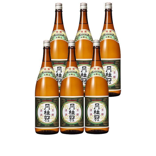 日本酒　松竹梅　月桂冠1800ml 6本セット 月桂冠 送料無料 特撰 1800ml瓶×6本(P箱で発送)（※東北は別途送料必要