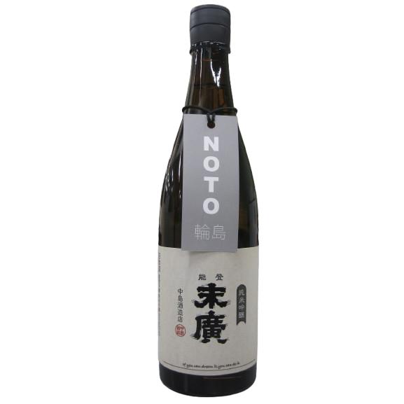 末廣（すえひろ） 純米吟醸 百万石乃白 720ml瓶 石川県輪島市：中島