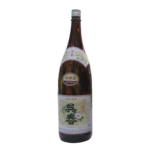 池田酒 呉春 ごしゅん 普通酒 1800ml瓶 大阪 日本酒ランキング 地酒 Z6rvyuoovw ドリンク 水 お酒 Monttwalex Com