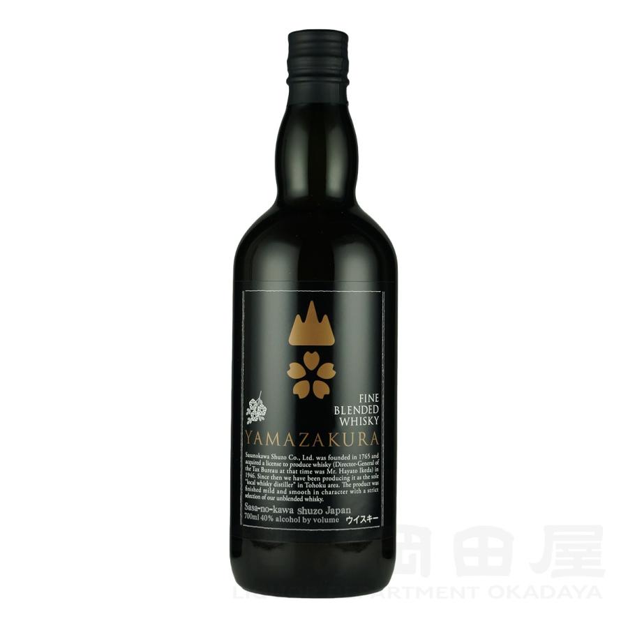 ギフト ブレンデッドウイスキー山桜 黒ラベル ジャパニーズ ウイスキー 700mlギフト 宅飲み 家飲み | 