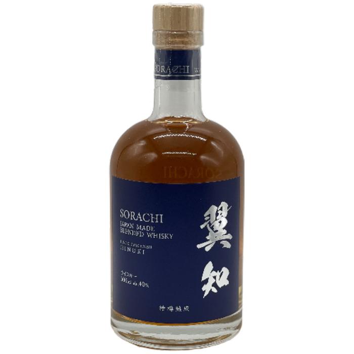 翼知 SORACHI ヒノキ 檜樽熟成 ブレンデッドウイスキー 500ml 箱付 