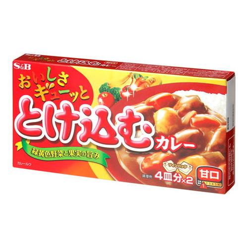 エスビー食品 S&B エスビー おいしさギューッととけ込カレー甘口 140g