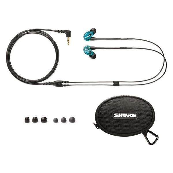 SHURE イヤホン 有線 シュア SE215SPE-A ブルー 高遮音性 着脱式 SHURE イヤホン 有線 シュア SE215SPE-A ブルー 高遮音性 着脱式