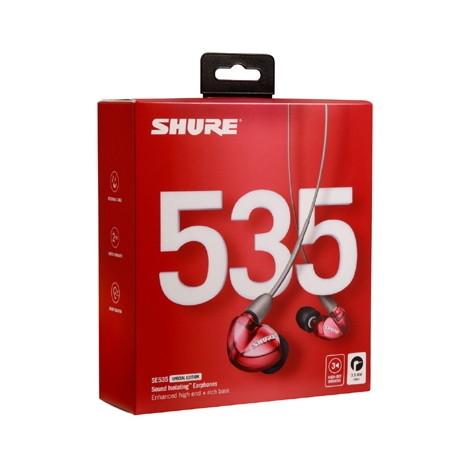 SHURE（シュア） SHURE SE535LTD-A レッド カナル型イヤホン : 総合