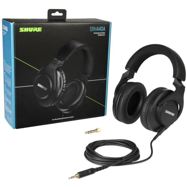 SHURE（シュア） ヘッドホン 有線 SRH440A-A ブラック 密閉型 着脱式