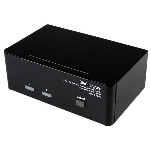 StarTech SV231DDVDUA デュアルモニタKVMスイッチ(2ポート) メーカー直送