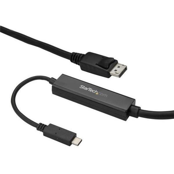 StarTech CDP2DPMM3MB ブラック USB Type-C - DisplayPort 変換ディスプレイアダプタケーブル 4K/60Hz (3m)