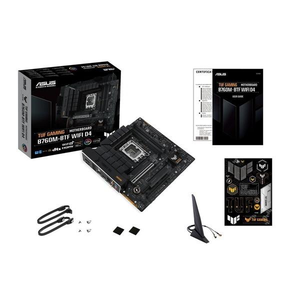 ASUS TUF GAMING B760M-BTF WIFI D4 MicroATXマザーボード・DDR4モデル 