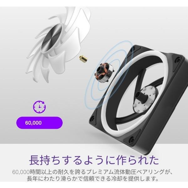 NZXT NZXT RF-E12US-WA ホワイト F120U Ultra RGB Fan White PCケース