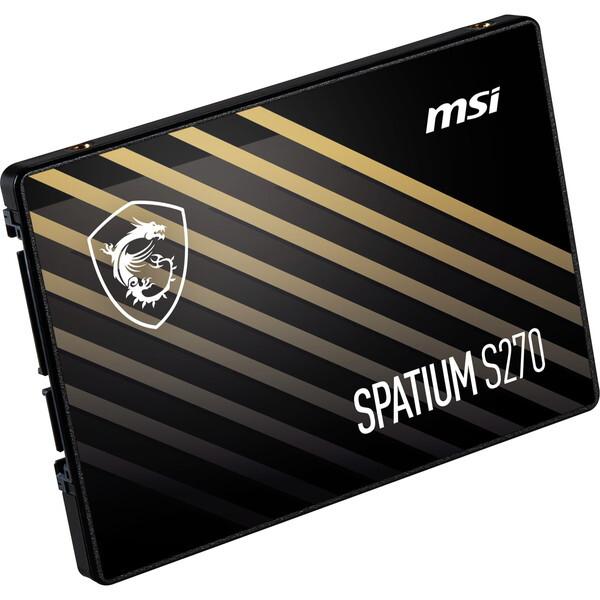 MSI MSI MSI SPATIUM S270 SATA 2.5 960GB SATA 2.5インチ SSD : 総合
