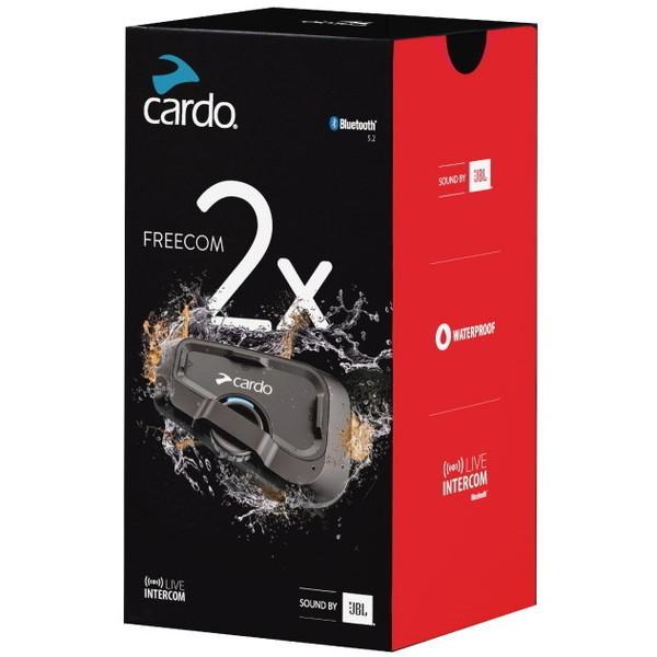 カルド バイク インカム ツーリング FMラジオ内蔵 Bluetooth 音楽 通話 防塵 防水 Cardo FRC2X003 FREECOM 2X SINGLE_3
