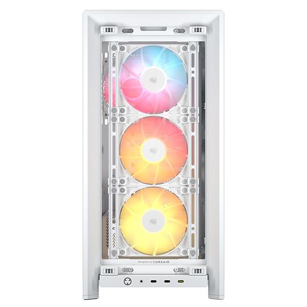 Corsair CC-9011327-WW ホワイト FRAME 4000D LCD RS ARGB Premium Mid-Tower ミドルタワー PCケース メーカー直送_1