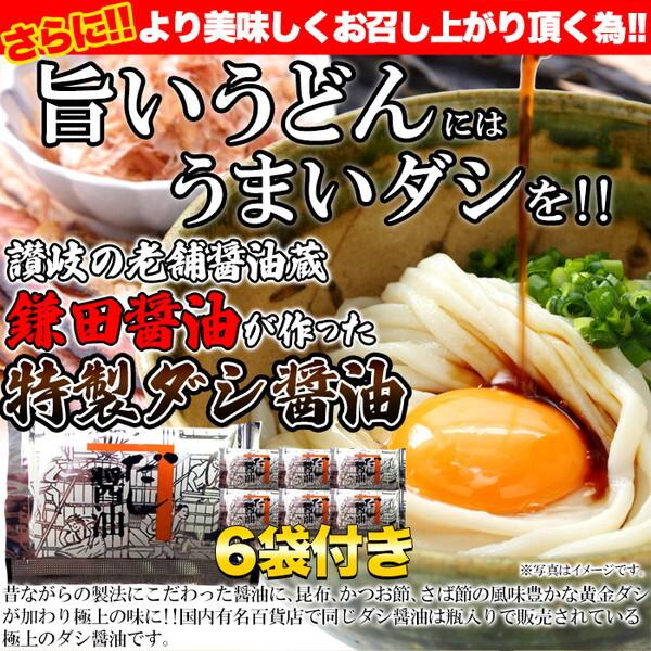 1000円ポッキリ 讃岐うどん 6食分 600g (300g×2袋) 鎌田醤油特性だし醤油6袋付 メール便 メーカー直送｜sake-premoa｜05