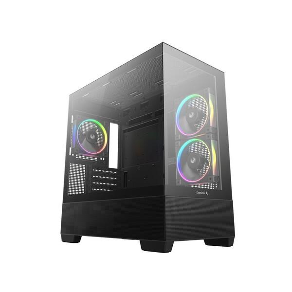 DEEPCOOL R-LM360-BKDMMC-1 ブラック CPUクーラー + R-CG380-BKAGM3-G ブラック PCケース セット_2