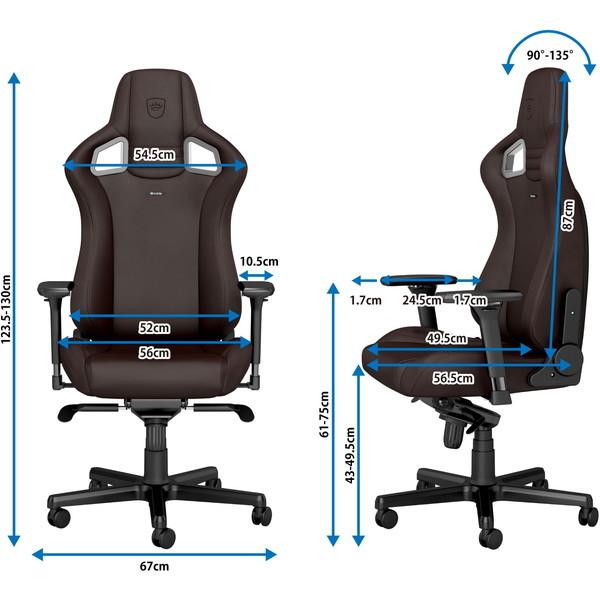 noblechairs ブラウン デスクチェア