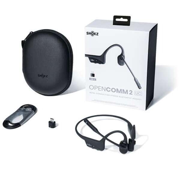 Shokz SKZ-EP-000024 ブラック OpenComm2 UC USB-C ワイヤレス骨伝導 