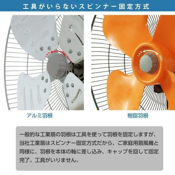 広電（KODEN） 扇風機 工場扇 業務用扇風機 壁掛け 工場扇風機 首振り