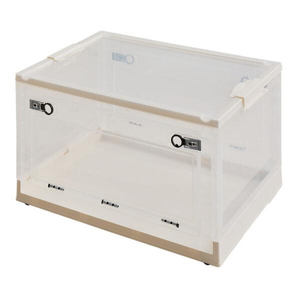萩原 240653163 4個セット 収納ボックス PS100 XL(66L) クリア メーカー直送