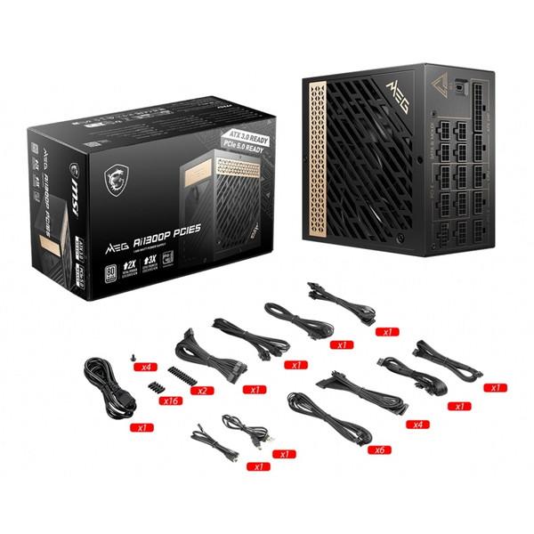 MSI MEG Ai1300P PCIE5 電源ユニット : 総合通販PREMOA Yahoo!店 
